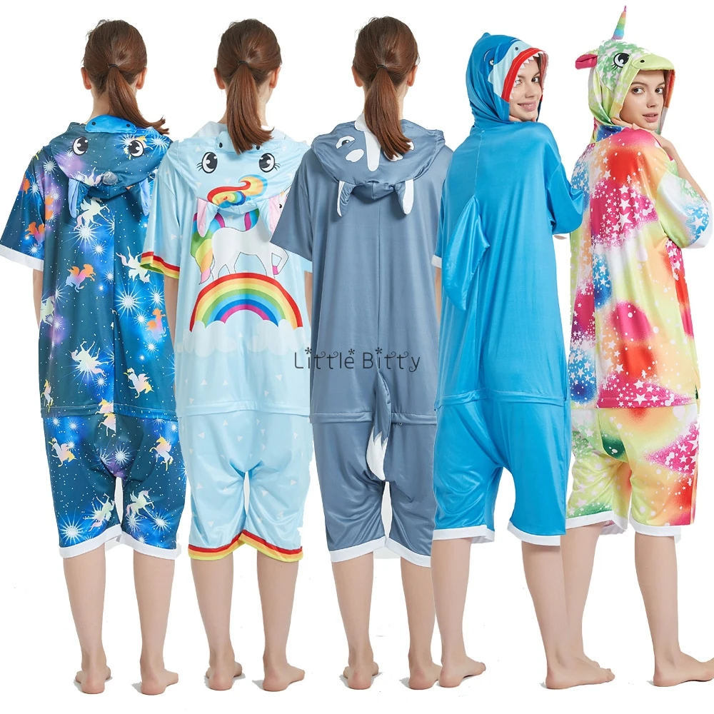 Кигуруми пижамы для мамы и детей комбинезон милая цельная Пижама пижама с