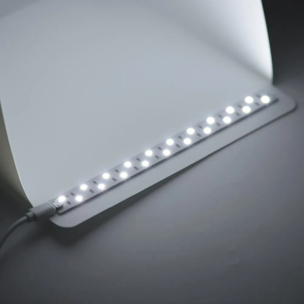 Мини-складная светлая коробка для комнаты светодиодная Яркая Мягкая столешница