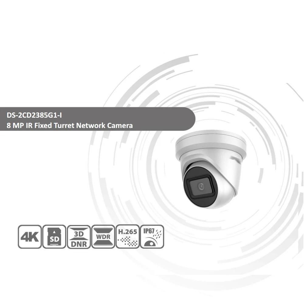 Оригинальная DS 2CD2385G1 I IP камера 8MP сетевая CCTV H.265 безопасности POE WDR SD слот для