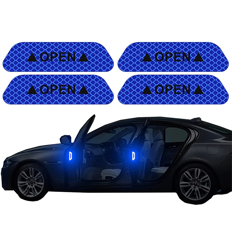 4 шт. светоотражающие предупреждающие наклейки на дверь автомобиля | Автомобили и