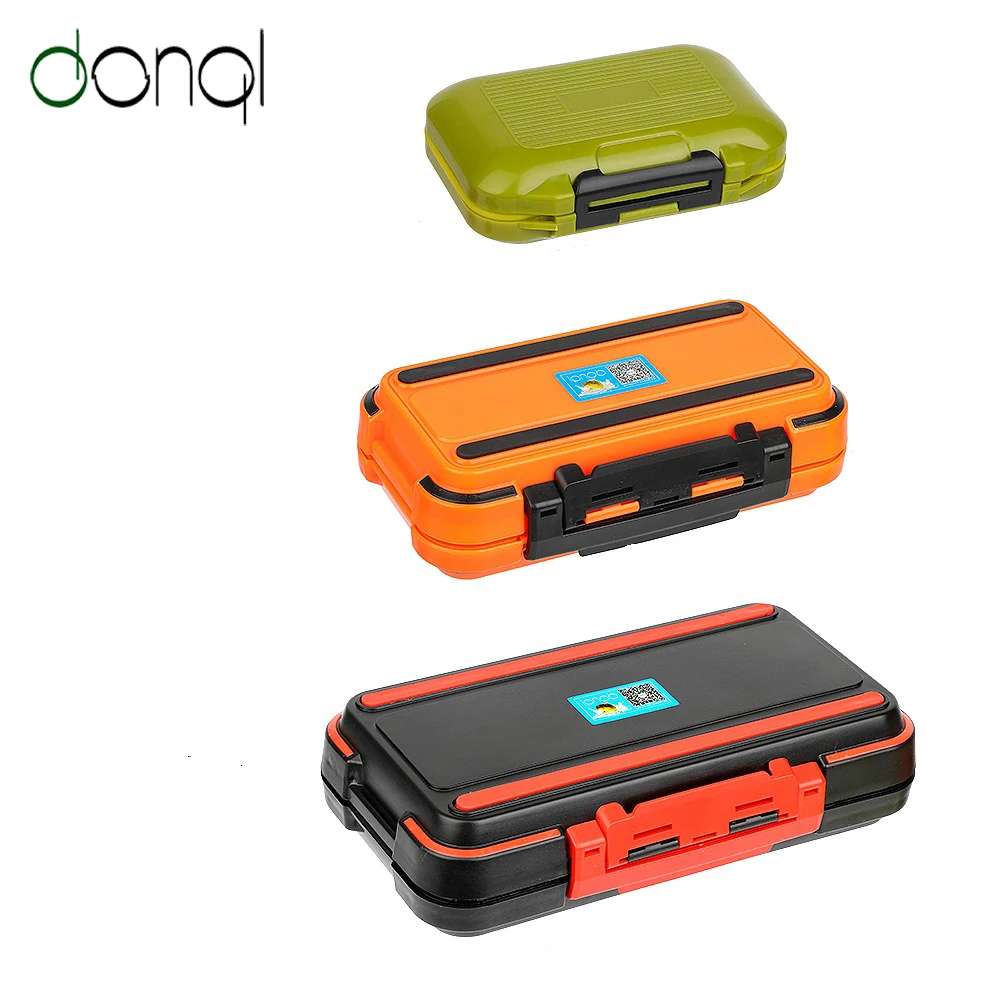 

DONQL Waterproof Fishing Tackle Box Hooks Storage Boxes Carp Fly Fishing Accessories 12-30 Compartments Double Side Bait Box