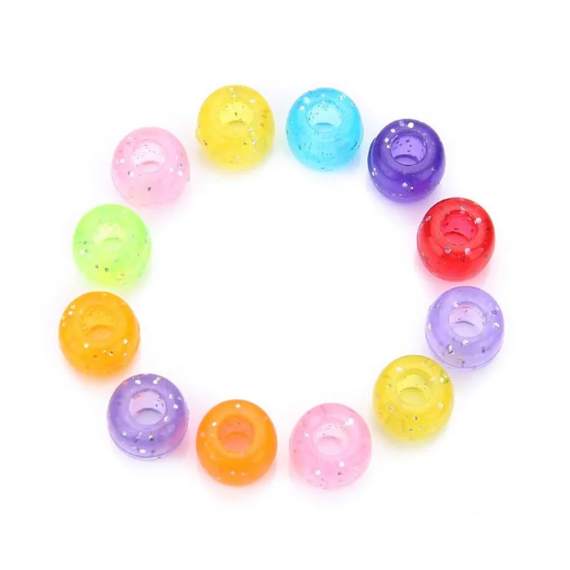 Новые разноцветные акриловые Круглые бусины россыпью сделай сам фурнитура для