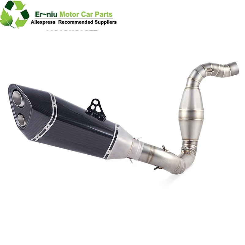 

Motorcycle full system slip on Muffler Escape Exhaust Muffler Escape contact middle pipe for For bmw G310R G310GS G 310R G 310GS