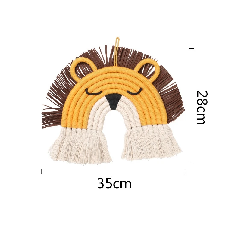 Ручной Тканый Радужный гобелен с орнаментом настенная подвеска кисточкой