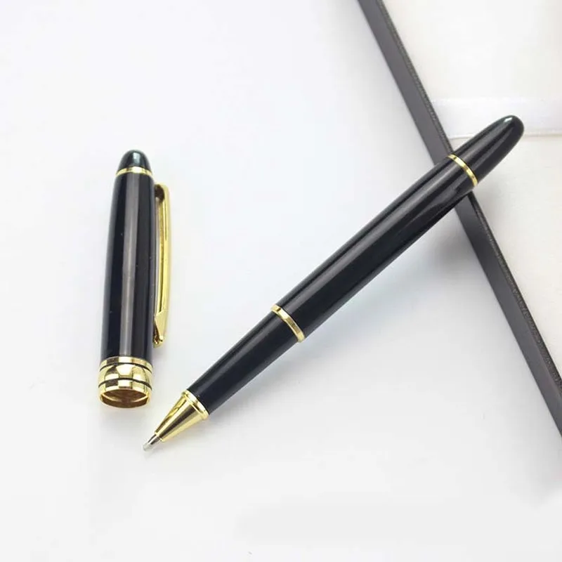 Черная креативная шариковая ручка 0 5 мм для подписи металлические офисные