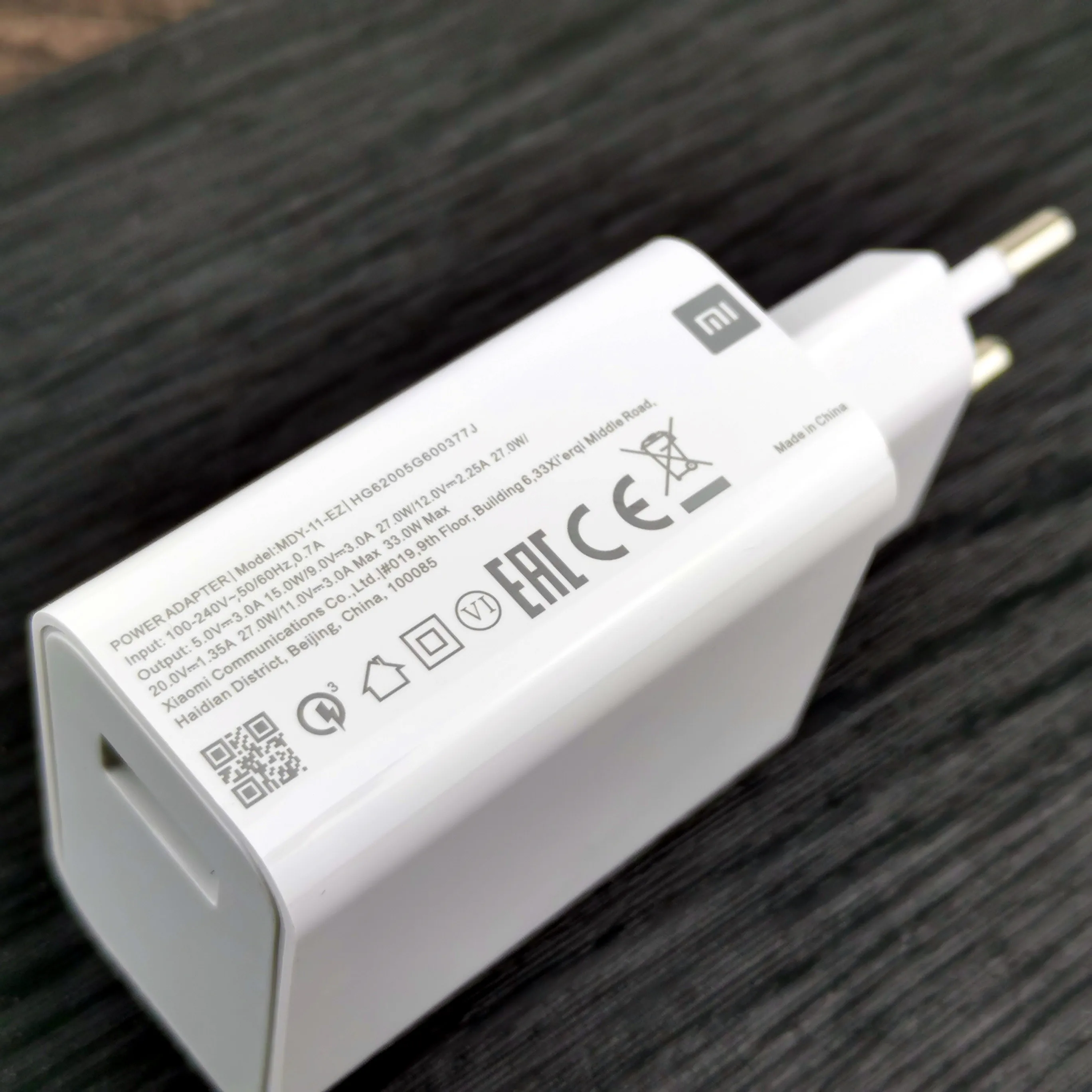 Зарядное устройство XiaoMi Redmi 10 Pro Usb type-C 33 Вт Quick QC4.0 EU турбо зарядный адаптер для Mi 9T 9