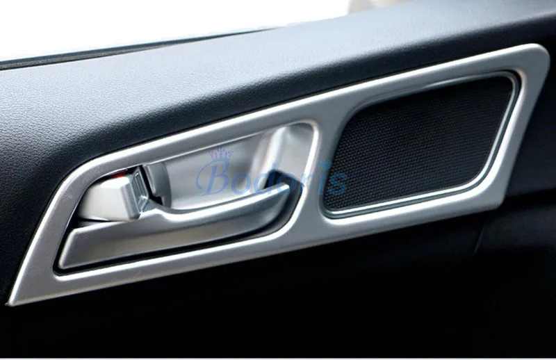 LHD дверная ручка Чаша вставка рамка отделка панель хромированная Автомобильная