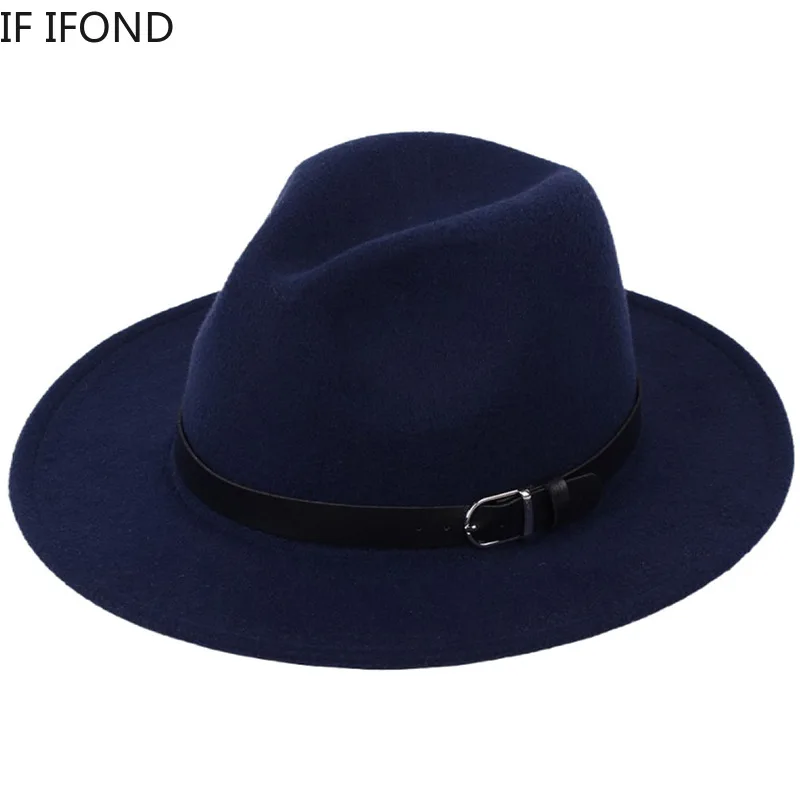 

Classic British Fedora Hat Men Women Imitation Woolen Winter Felt Hats Fashion Jazz Hat Chapeau Wholesale