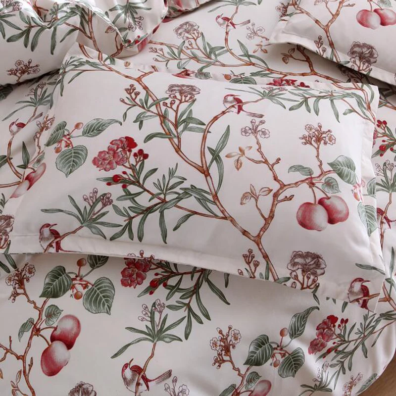 Пододеяльник с цветочным принтом из полиэстера комплект 3 предметов