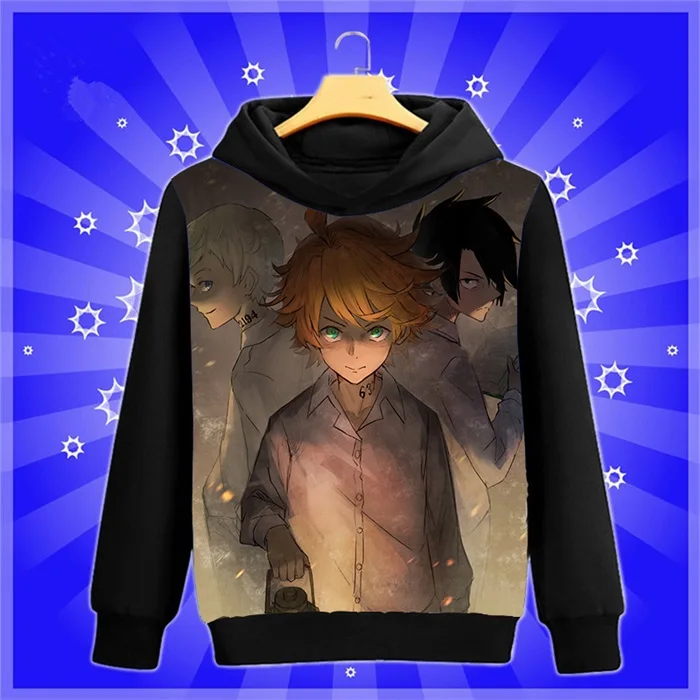 Аниме-Толстовка Manga The Promised Neverland Yakusoku no Neverland Norman cosplay Sweatshirt весна-осень мужские и женские пуловеры пальто - Цвет: 11