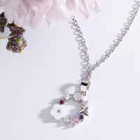 necklace pearl shell fashion garland pendant necklace creative butterfly flowers