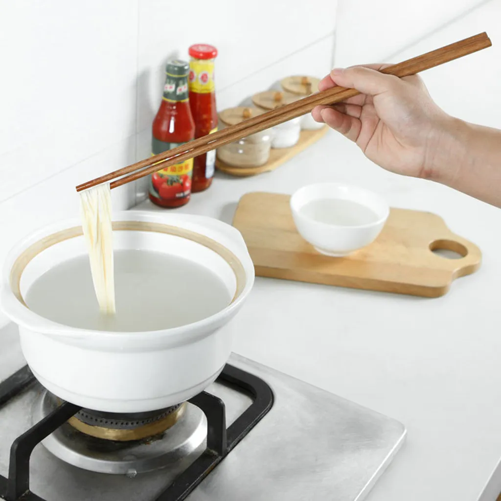 Kitchen Chopsticks Cooking Long Fried Noodle Tools Household Tableware Convenient Wood 38CM | Дом и сад