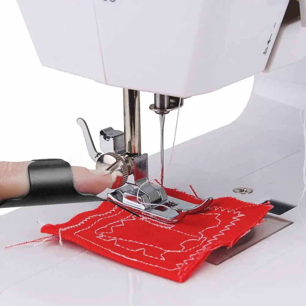 1PCS Finger Protector Thimble Ring Handworking Needle Needles Sewing Fingerthing Pusher Fabric Ironing Tool | Дом и сад