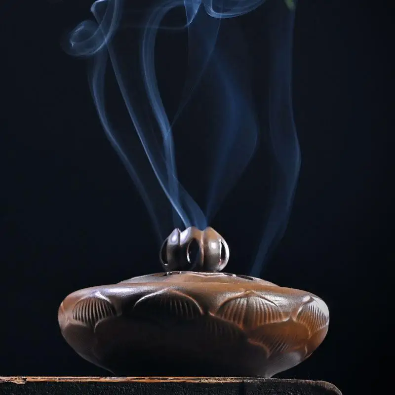 

Ceramic Inserted Burner Incense Aroma Burner Holder Portable Handicrafts Ceramic Censer For Home Decor Use In Home Teahouse Gift