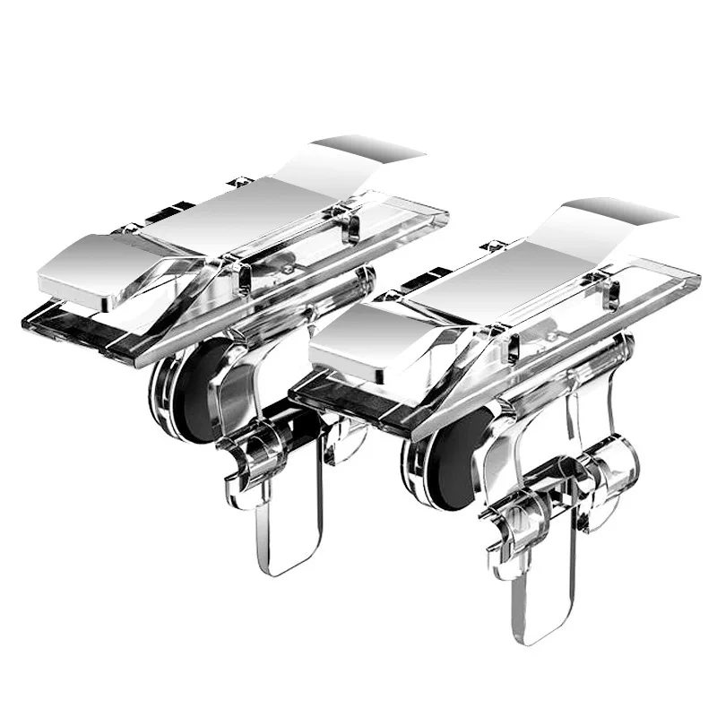 

2Pcs Metal ABS Mobile Phone Gaming Accessories for PUBG Gamepad Joystick Trigger Aim Shooting L1R1 Key Button for IPhone Android