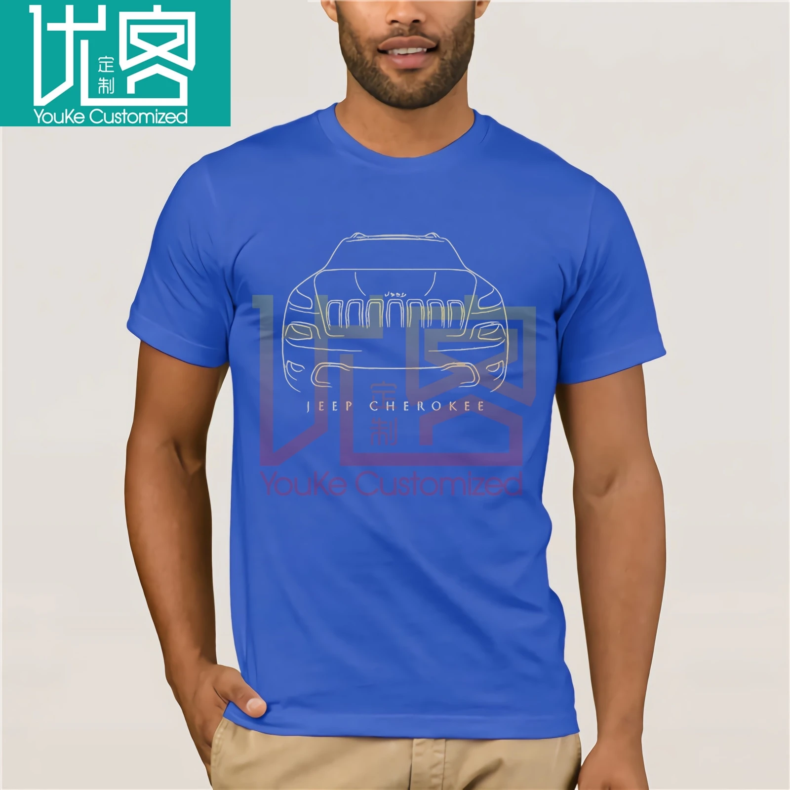 Jeeps Cherokee Kl - Stencil T-Shirt | Мужская одежда