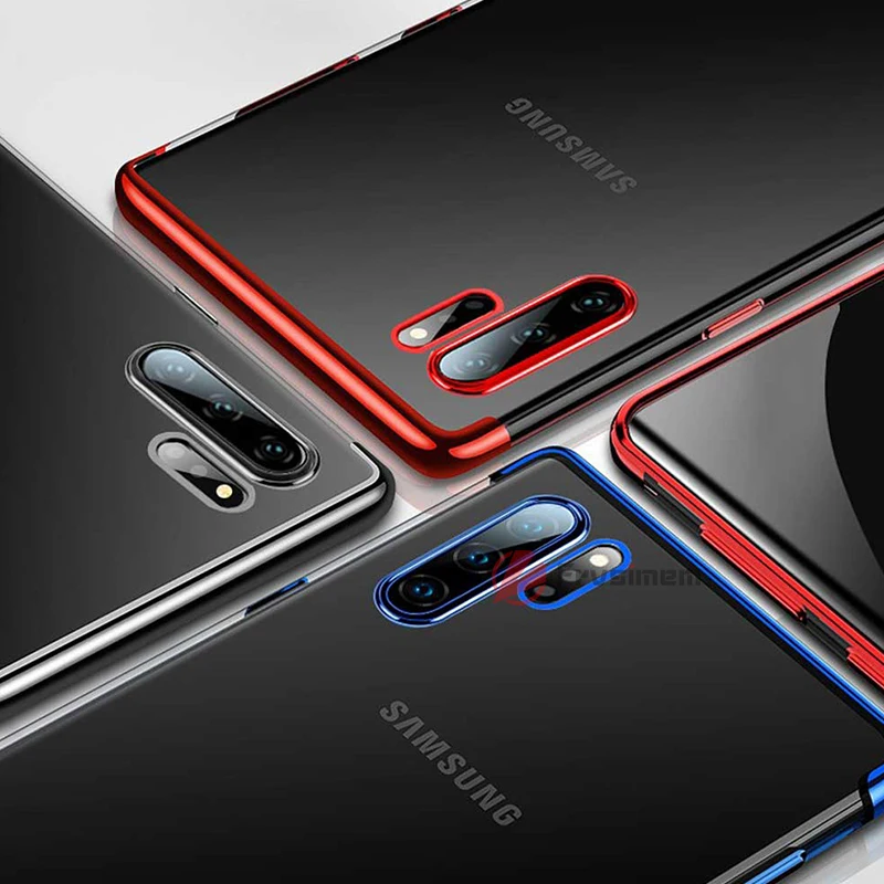 Мягкий прозрачный чехол из ТПУ с 3D лазерным покрытием для Samsung Galaxy S10e S10 Lite Note 10 Plus