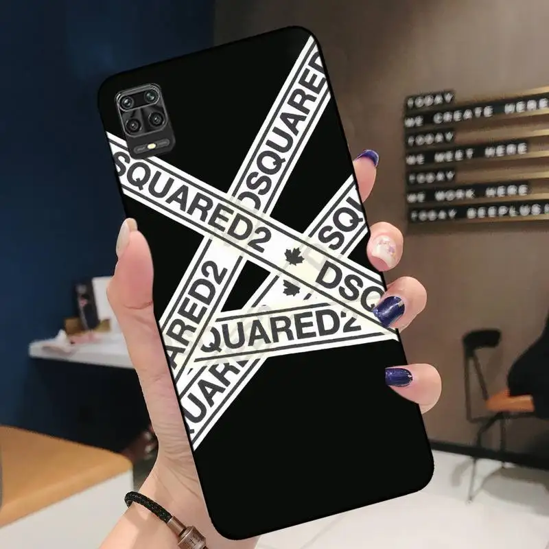 

Soft Cover Luxury Brand D2 Fashion DSQ2 Phone Case For Redmi 7 8 9 A K20 30 Pro Note 8 9 Pro 9s