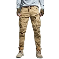 2021 multiple pockets zipper cotton men cargo pencil pants luxury casual trousers for teens tactical clothing pantalones hombre
