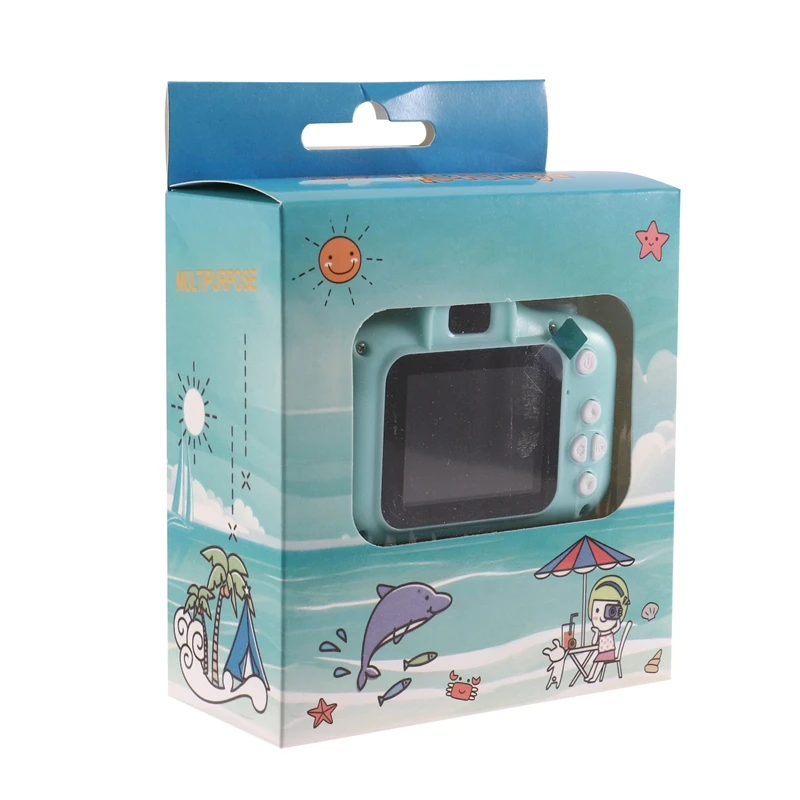 

Kids Camera Digital Video Recorder Shockproof Action Camera with 2 Inch IPS Sn and 32GB Memory card, Gift for Girls and Boys