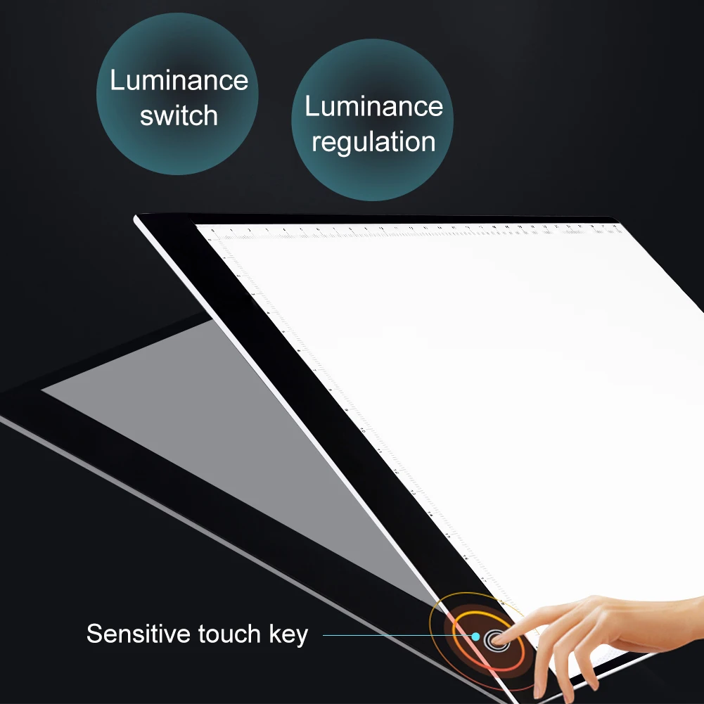 

A3 Tracing Light Pad 3 Brightness Levels LED Tracing Board Sketching Drawing Board Pad Light Tablet Blank for Drawing