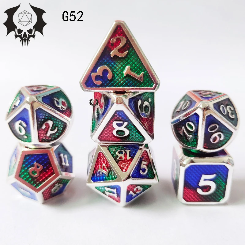 7 шт./компл. 17 цвет мульти перед набор Игральный костей. Настольная игра из