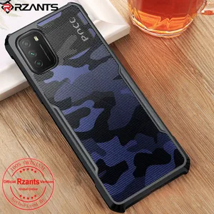 rzants for xiaomi poco m3 poco x3 case hard camouflage beetle shockproof slim crystal clear cover funda casing free global shipping