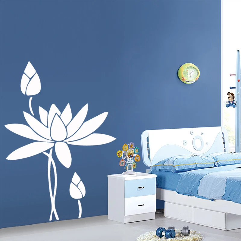 Художественные наклейки с цветами украшение для дома скандинавский стиль