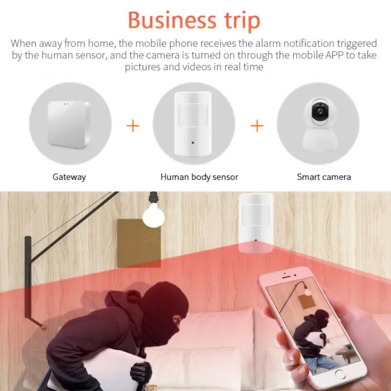 

Zigbee Body Sensor With Foot Stand Motion Detection With Tuya Zigbee Hub Human Body Movement Detect Smart PIR Sensor
