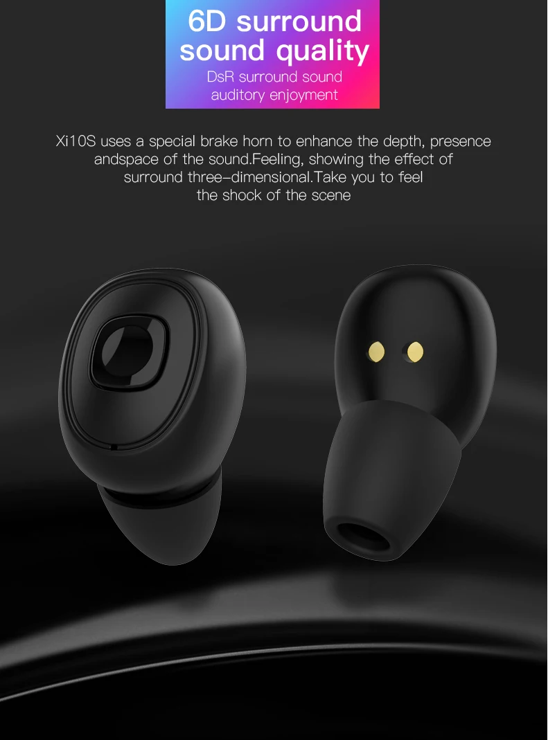 Беспроводные Bluetooth-наушники XI10s TWS игровая стереогарнитура с зарядным