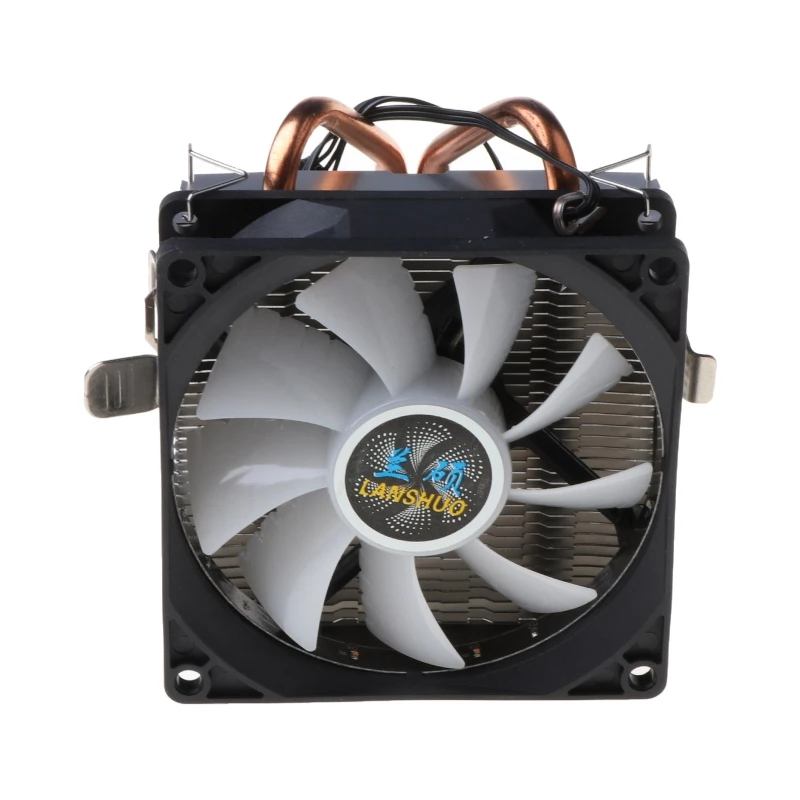 Кулер для процессора 2 медных тепловых трубки 3-контактный вентилятор охлаждения