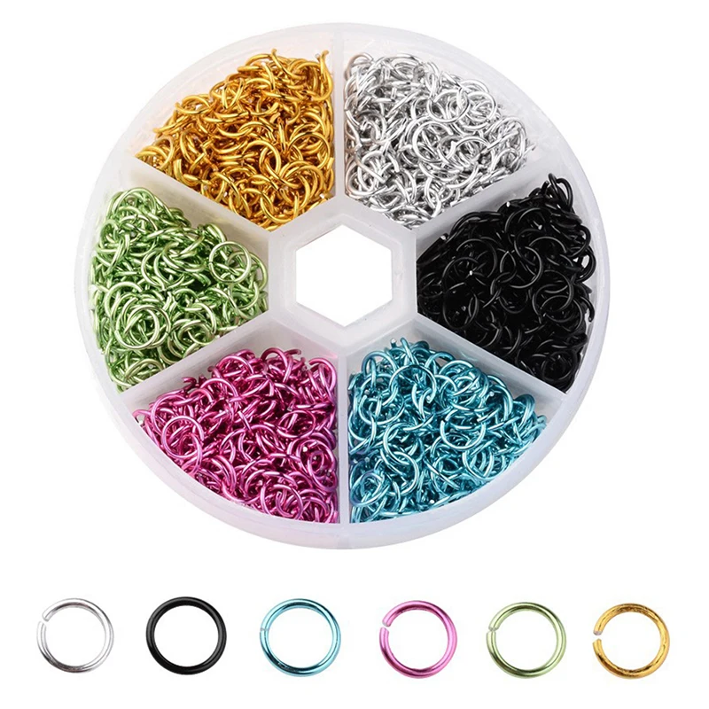 1080 шт Круглые Диаметр 6 мм обруч серьги нержавеющая сталь провод разъем ювелирных