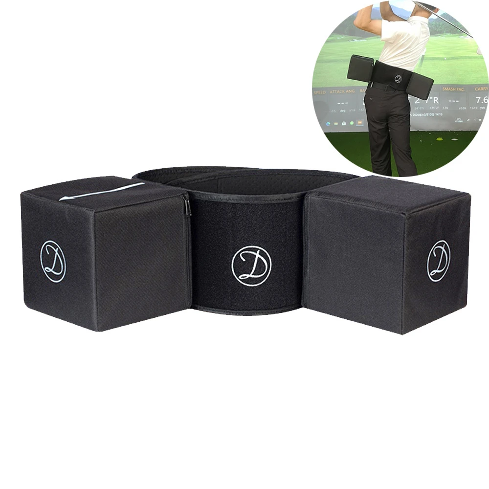 Golf Swing Training Posture Correction Belt Swing Practice Turn Waist Trainer Back Swing Training Aids Turn to Waist to Force