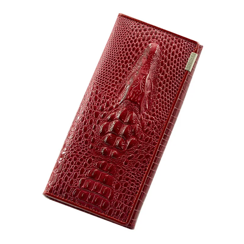 

Women Wallets Fashion Lady Wristlet Handbags Long Crocodile skin Money Bag Fallow Coin Purse Cards ID Holder Clutch Woman Wallet