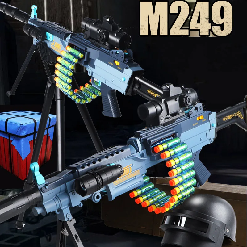 Ручной Электрический пистолет с мягкой пулей M416 M249 инфракрасный игрушка для