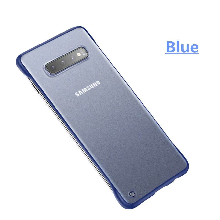Безрамное Прозрачный матовый чехол для samsung Galaxy S10 S9 S8 плюс S7 Edge Note 9 10 Pro A70 A50 A30 A7 жесткий поликарбонатный чехол-крышка