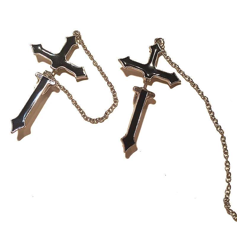

Long Earring Vintage Cross Pendant Men Female Jewelry Unisex Cross Fashion Gift Party Charm Hanging Earring Jewelry