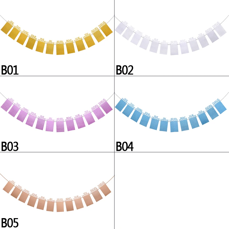 Детский баннер на день рождения 12 месяцев фотофлажки с памятью 1-й украшение