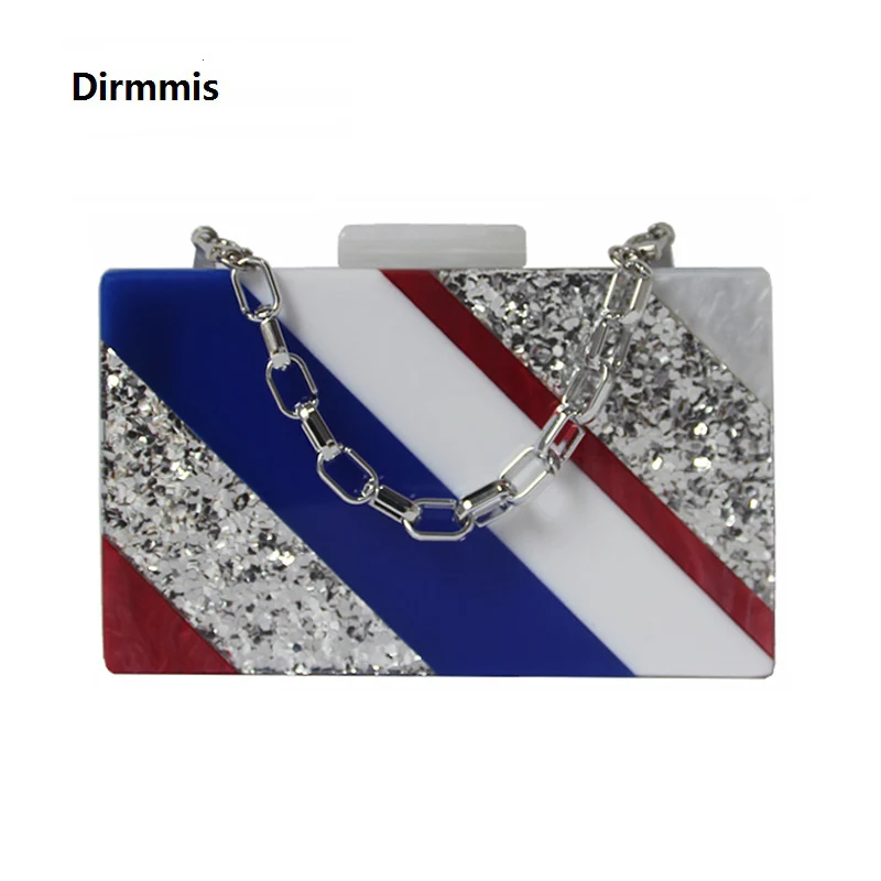 Сумка мессенджер Женская в полоску модный дизайнерский саквояж с блестками