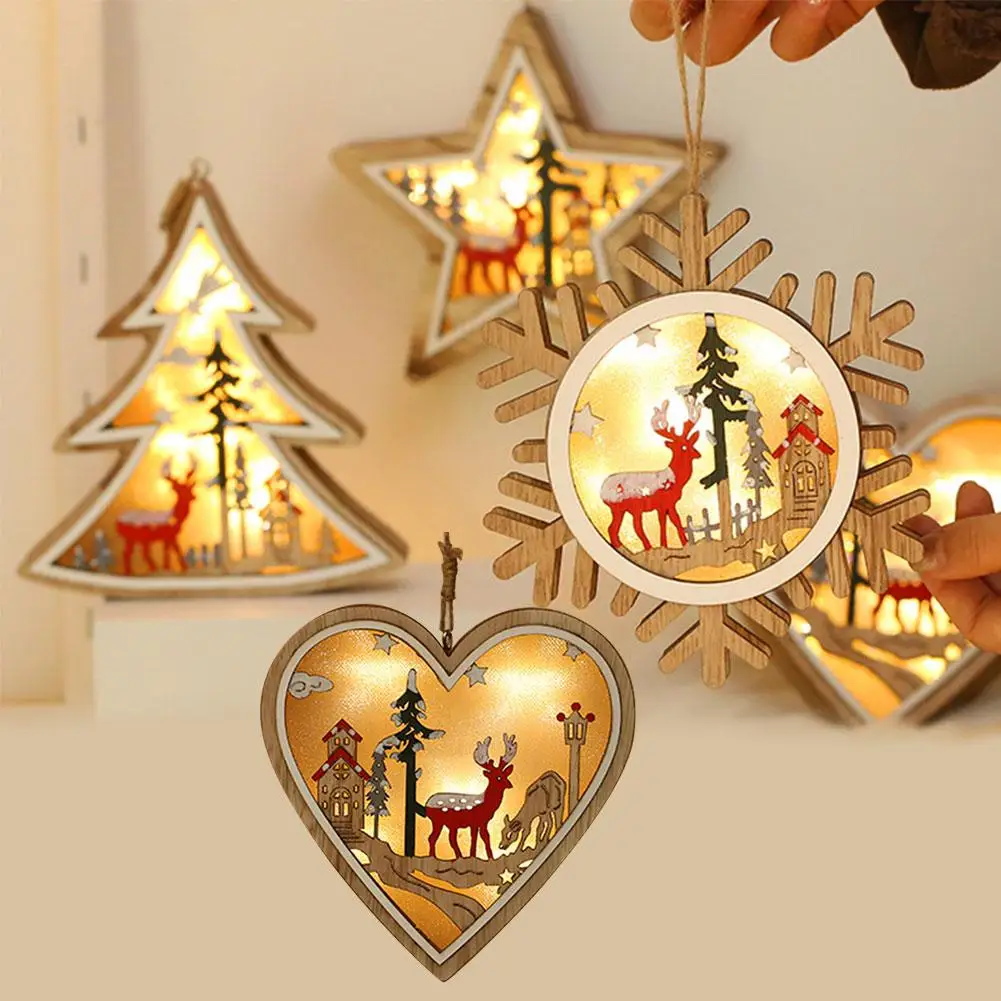 1 шт. светодиодный ночсветильник снежинка рождественская елка пятиконечная