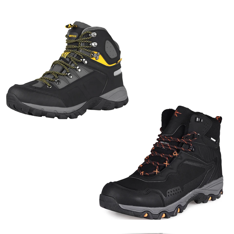 GRITION мужские зимние походные ботинки водонепроницаемая уличная рабочая обувь
