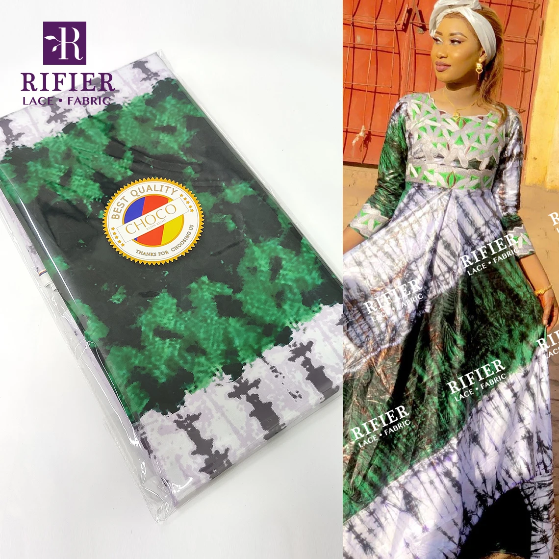 Черная Высококачественная печатная базиновая богатая ткань для Гамбии женские