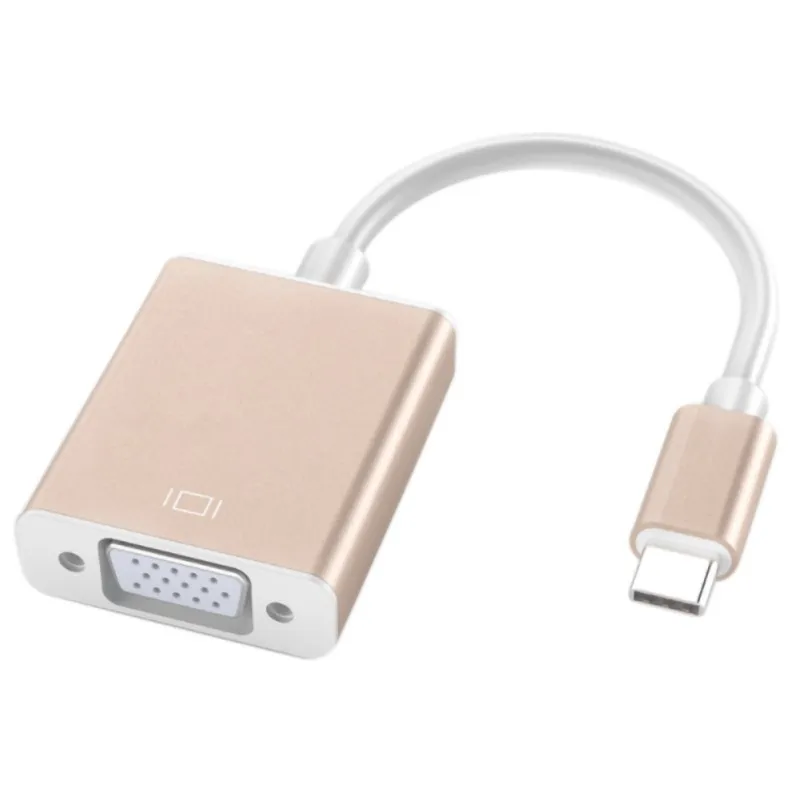 Универсальный Тип C к VGA адаптер USB3.1 USB-C конвертер кабель для MC ноутбука |