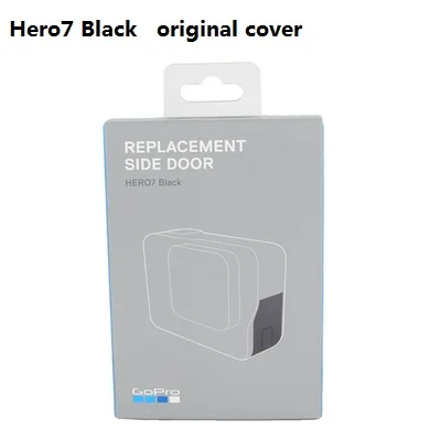 7 original Cover Для GoPro Hero 4 5 6 7 черный оригинальные аксессуары Рамка передняя дверь Лицевая панель/стекло с УФ фильтром объектив/батарея USB чехол - Цвет: 7 original Cover