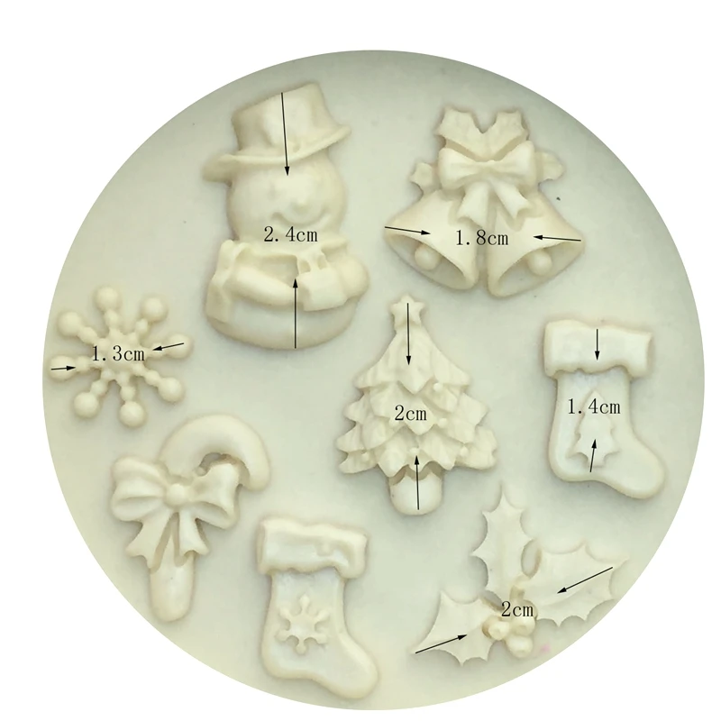 1 шт. Рождественская в форме снеговика fondant (сахарная) силиконовая форма для