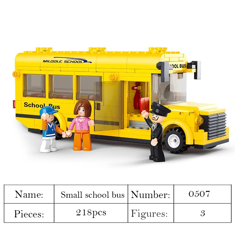 New hot sale City Town Bus Station Star Tour School doouble london Building Blocks Car bus Model Toys for Children blocks | Игрушки и