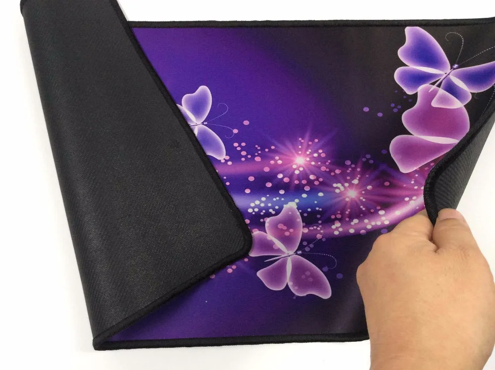 Игровой фиолетовый и черный коврик Mairuige для мыши планшета большой игровой