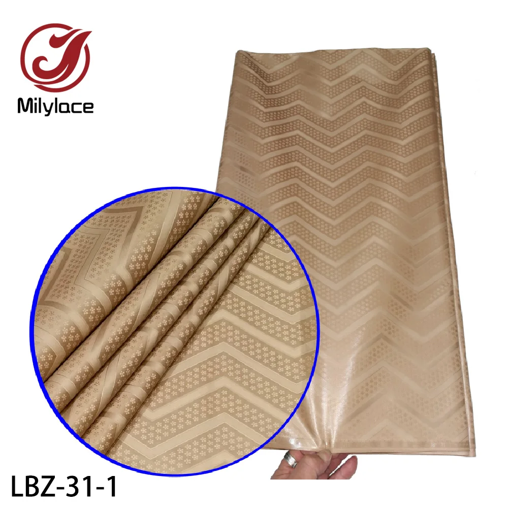 

Milylace 2020 High Quality African Fabric for Women Latest Basin Soft Guinea Brocade 10 Yards/Piece LBZ-31