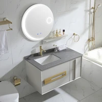 light luxury smart nordic bathroom cabinet combination solid wood home furniture bathroom furniture bathroom cabinets