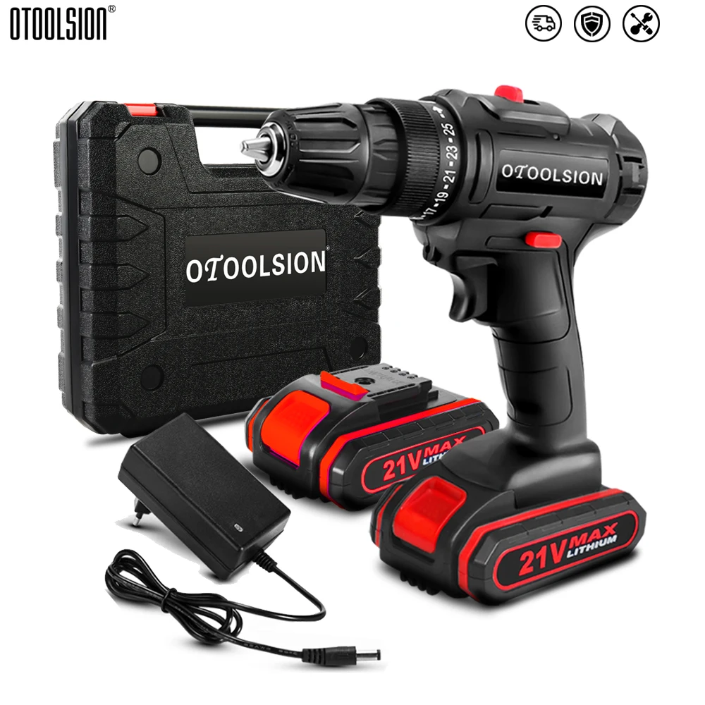 

OTOOLSION New 21V MINI Electric Drill Cordless Drill Screwdriver Wireless Power Tools For Drilling Wood Home Use + Drill Bit